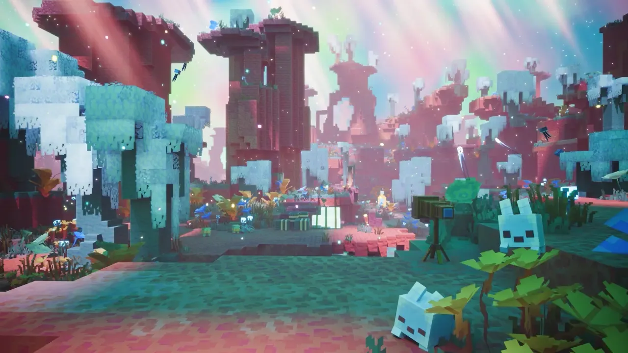Зимний дроп Minecraft: ледяные пещеры и измерение Sift